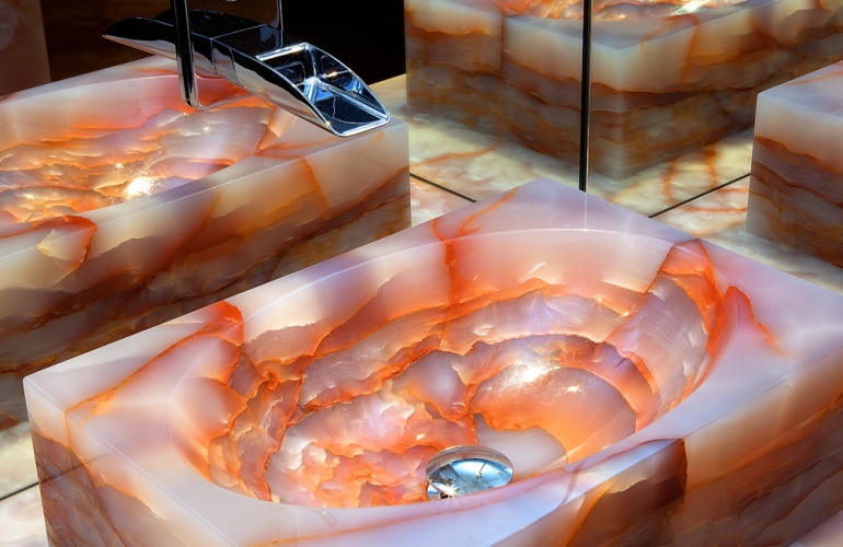 Lavat�rios Onix Rosa Rajado