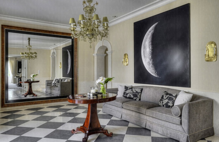 Pavimento Limestone e Ard�sia Negra